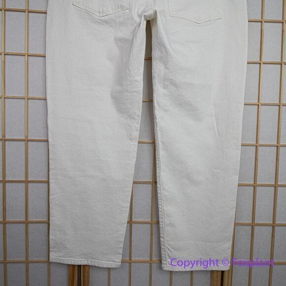 NEW Madewell‎ Mid-Rise Perfect Vintage Straight Jean in Tile White, 33 - Picture 10 of 16